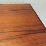 Set of two mid-century side tables in rosewood designed by bent silberg for furniture of denmark.