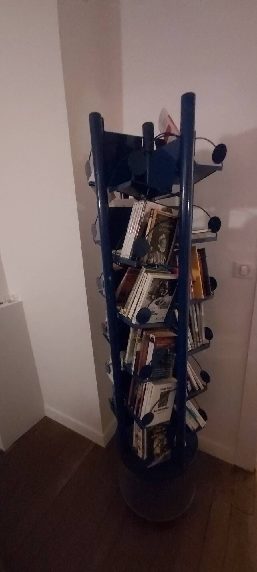 Book Rack Revolving Bookcases 80s