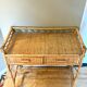 Vintage bamboo and rattan desk