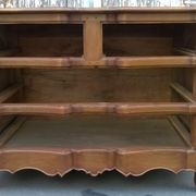 Crossbow chest of drawers in walnut, 17th century, Louis XV