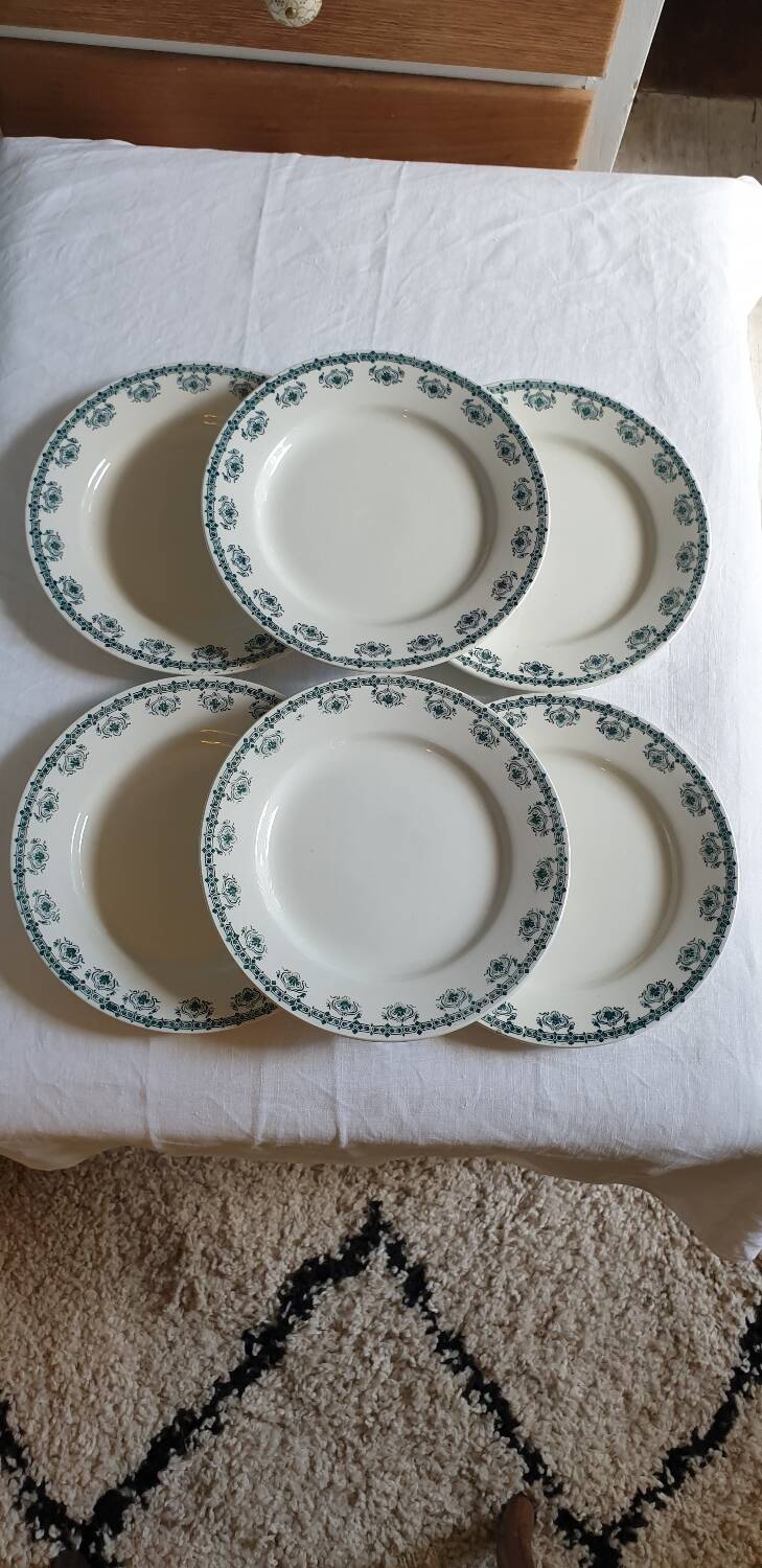 6 Céranord St Amand plates