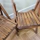 Pair of folding children's chairs, 60s-70s