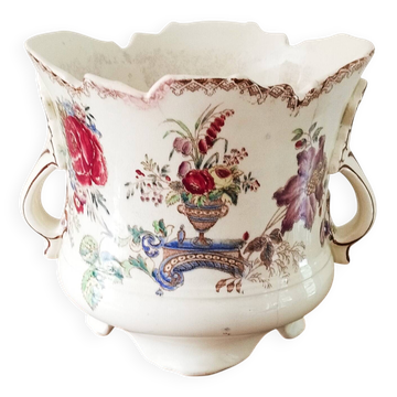 Flowerpot or planter, bowl, earthenware centerpiece