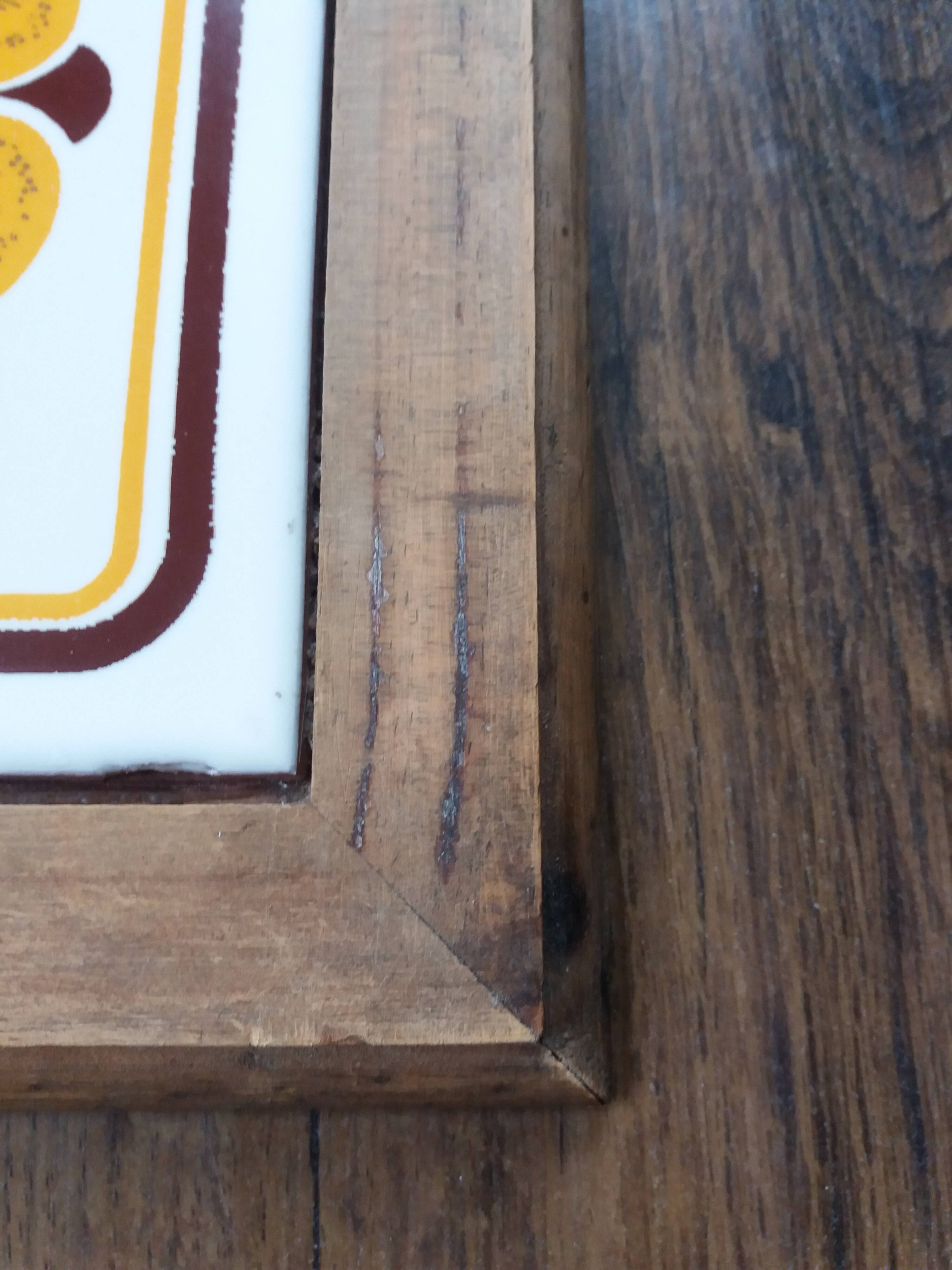 70s earthenware tile trivet