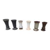 Lot of 6 Cast Iron Vases from 1900 from Charleville-Mézières