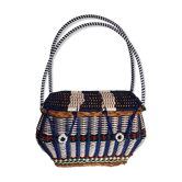 Basket in scoubidou 1960