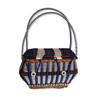 Basket in scoubidou 1960