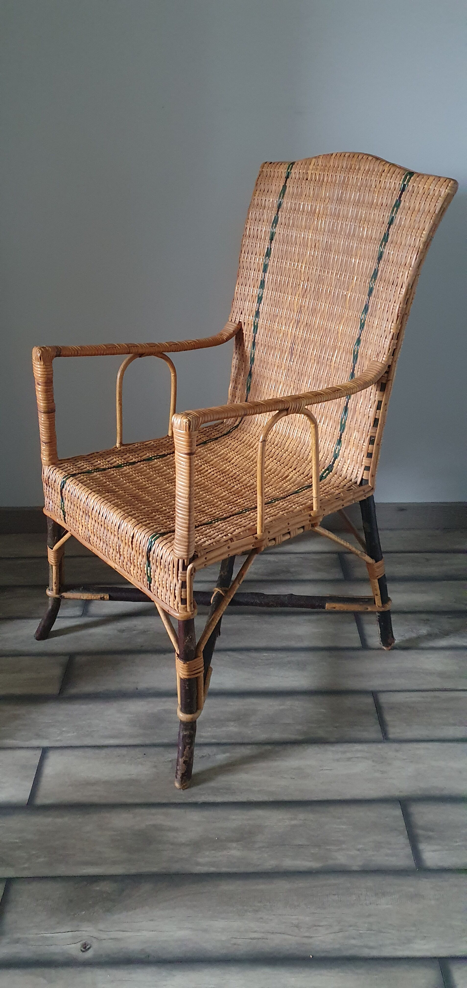 Rattan armchair