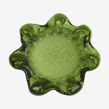 Moulded glass ashtray
