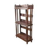 Etagère tribale en teck birman ancien