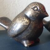 Pair of bronze birds