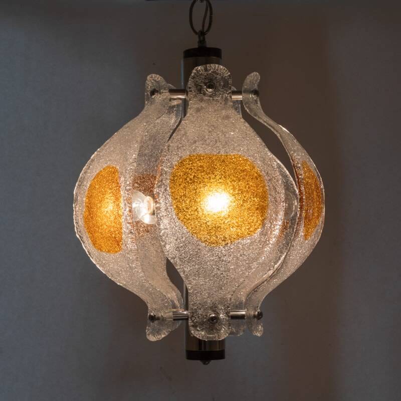 Murano glass pendant by Mazzega, Italy 1970s