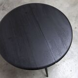 Ercol 1960 model 308 coffee table half-moon matte black