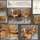 Set 4 Stella chairs 30s
