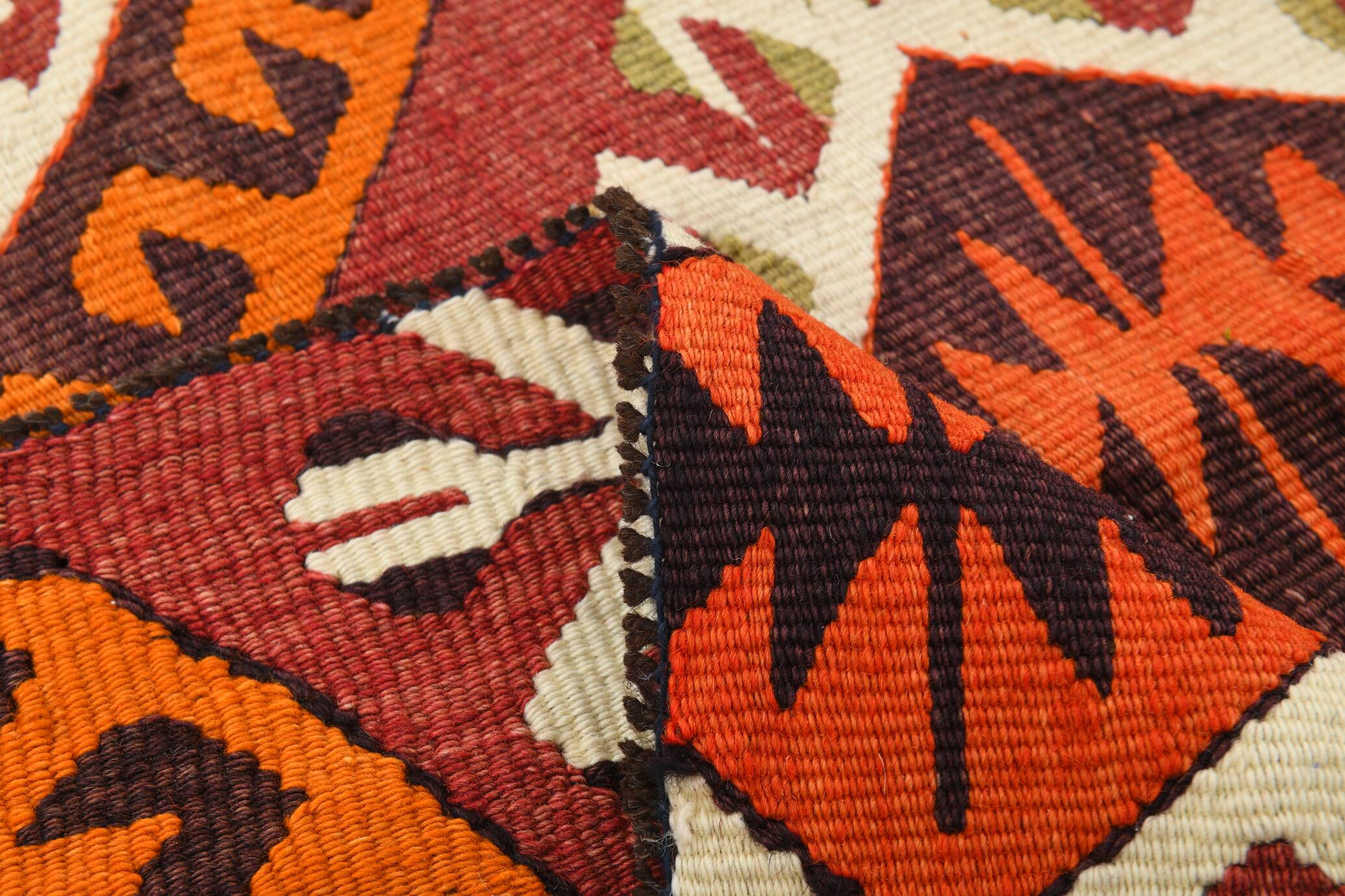 170x238Cm Anatolian Kilim Rug, 6x8 Handmade Wool Rug