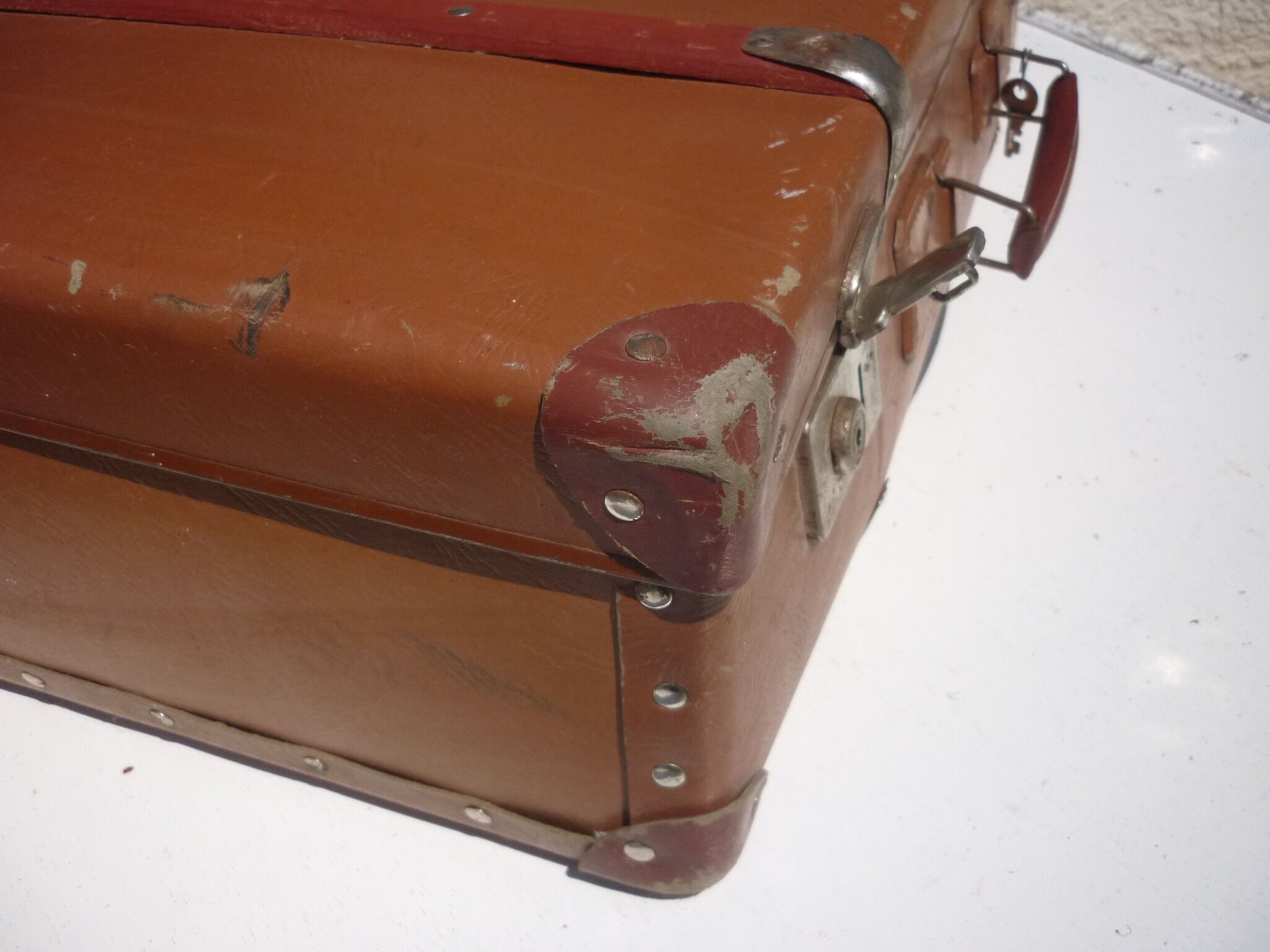 Old suitcase of 50-60 years