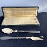 Covered with fish service, stuffed silver, Ivorian, France