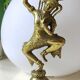 Clochette de table en forme de Danseuse céleste Apsara Khmer, en bronze doré