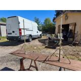 Pair of bronze shop shelves 1900 Siegel Paris