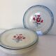 6 assiettes plates de Digoin Sarreguemines modèle Nina Rosa 210419