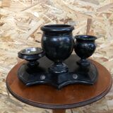 Old napoleon smoking tray 3 wood badge