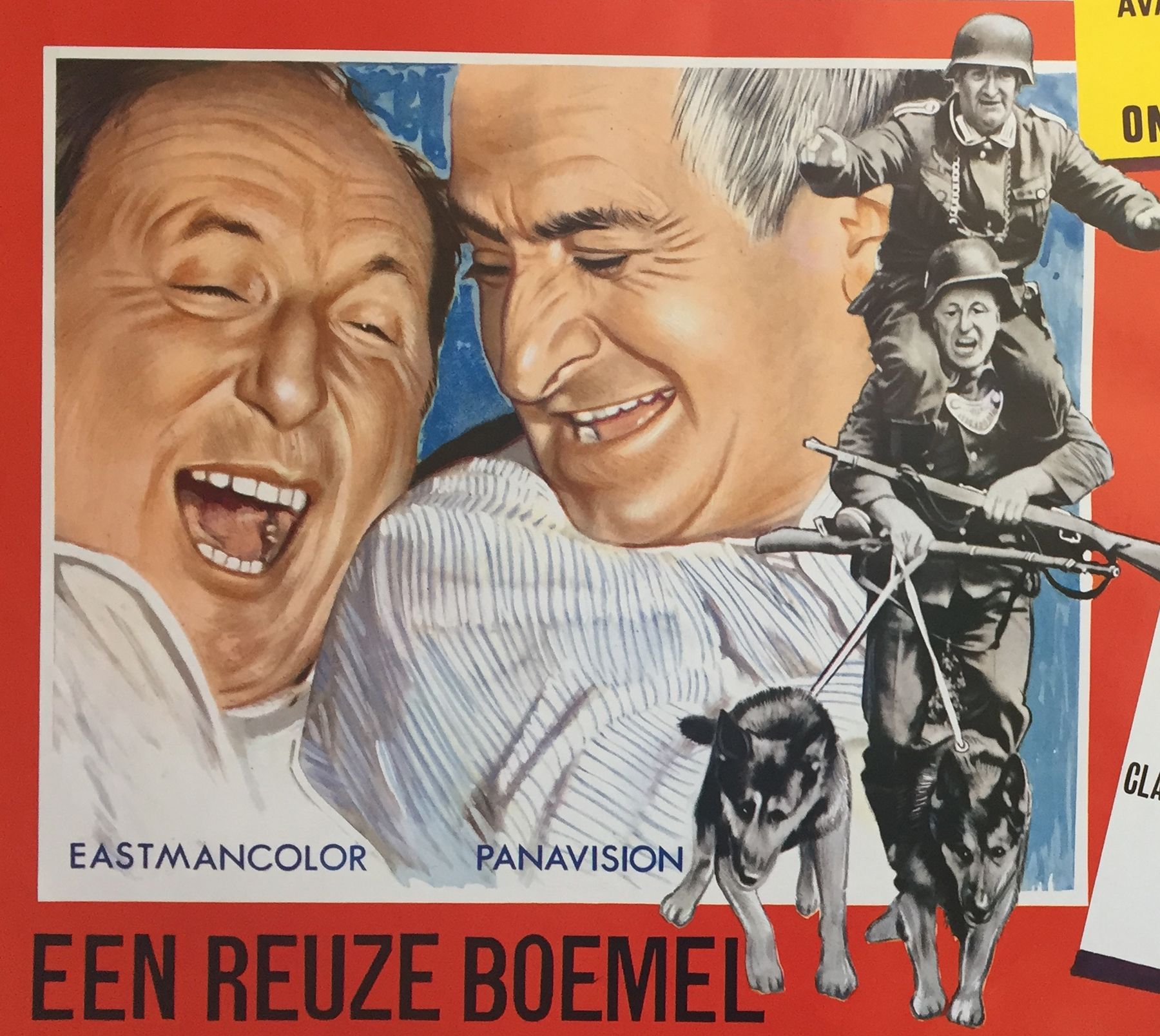 cinema poster "La Grande Vadrouille" Louis De Funes, Bourvil 37x55cm 1966