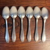6 silver-plated teaspoons by Couyon Frey
