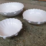 Hollow dishes old salad bowl white earthenware