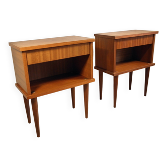 Two bedside tables from the 60s and 70s