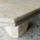Octagonal travertine coffee table, vintage circa 70/80
