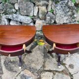 Small pair of Regency style mahogany bedside tables, 20th century period