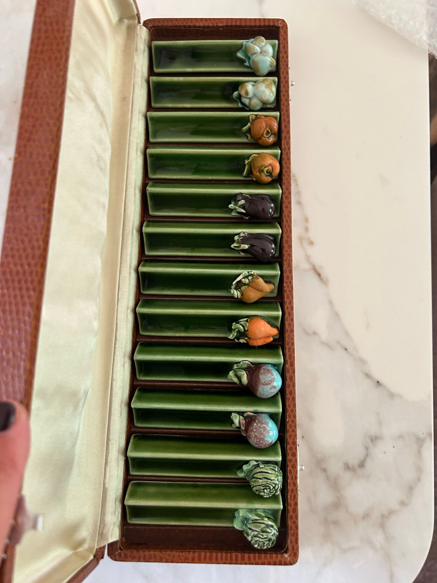 Knife holders in their box