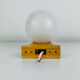 Vintage Tissot opaline globe and pin wall light.