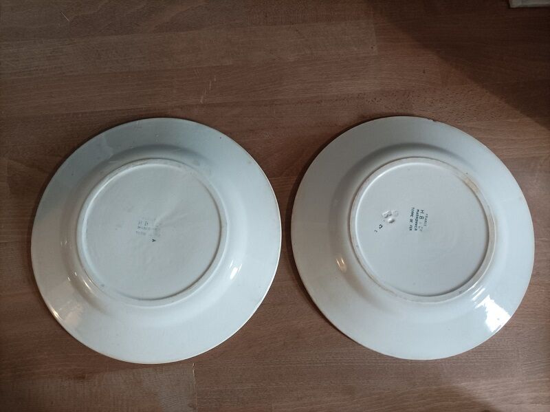 Set of 2 plates iron earth Chestnut