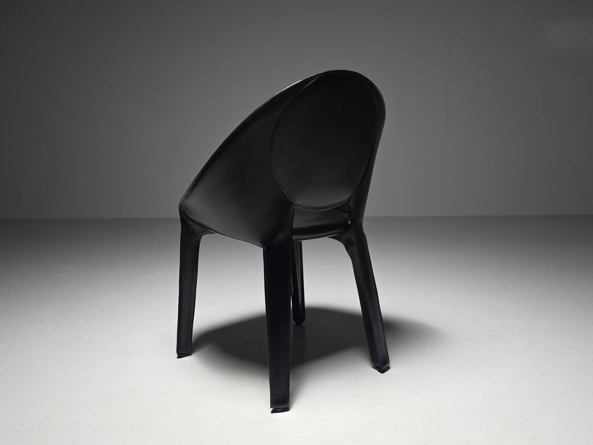 Set of six "Lira" dining chairs by Mario Bellini for Cassina, Italy, 1980s.