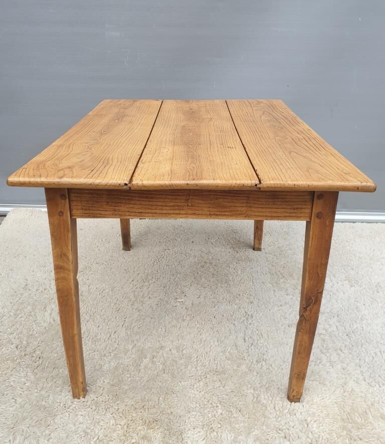 Desk table Oak knotted 1925 false drawer
