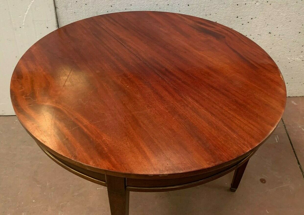 Louis XVI style round table in MAHOGANY XX century