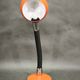 1970s Italian Orange Space Age Adjustable Gooseneck Table Lamp