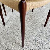 Ensemble de 6 chaises, modèle 78 en palissandre, première édition par Niels Moller, circa 1962-1970