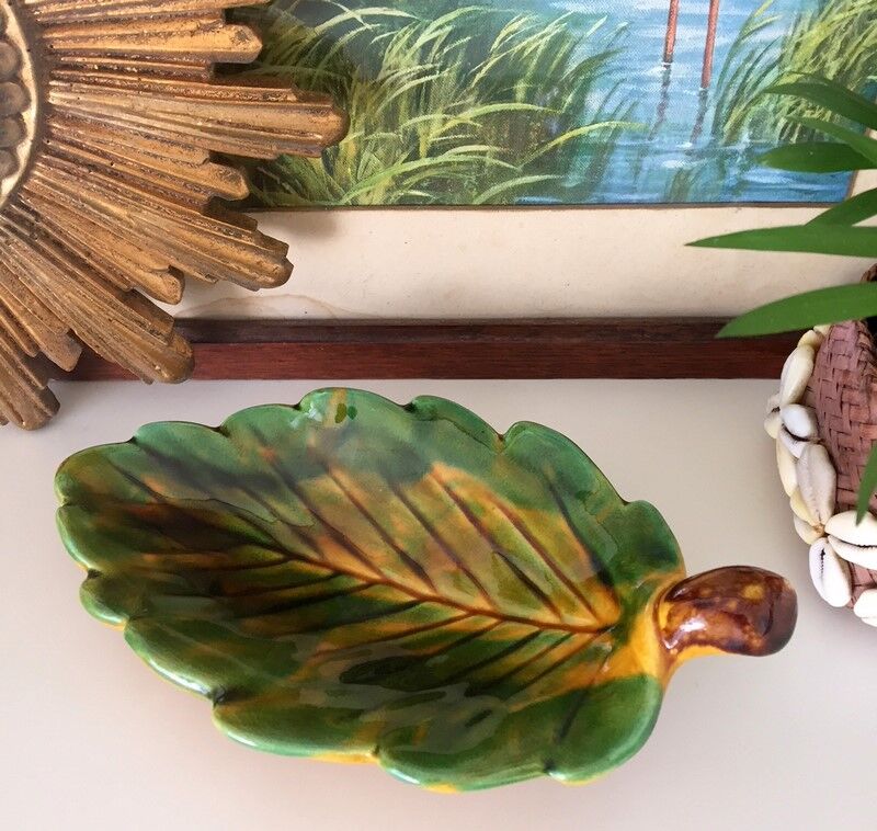 Trinket bowl, leaf Cup Vallauris 60 's