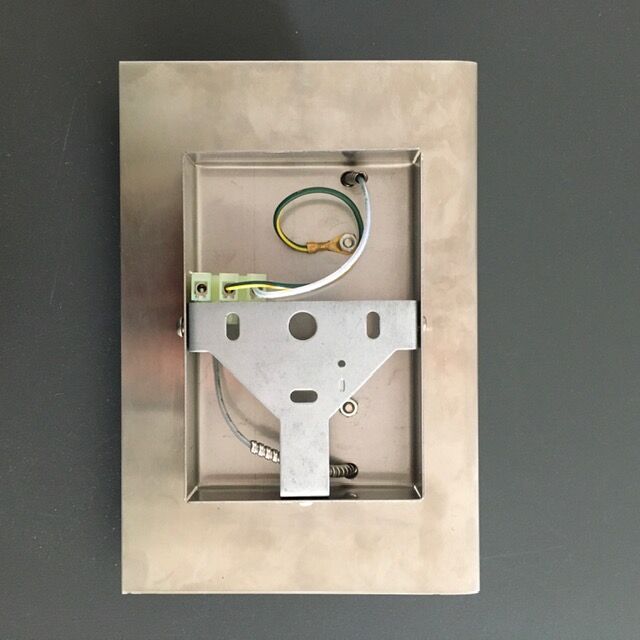 Italian stainless design sconce