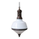 Antique french two tone glass pendant light