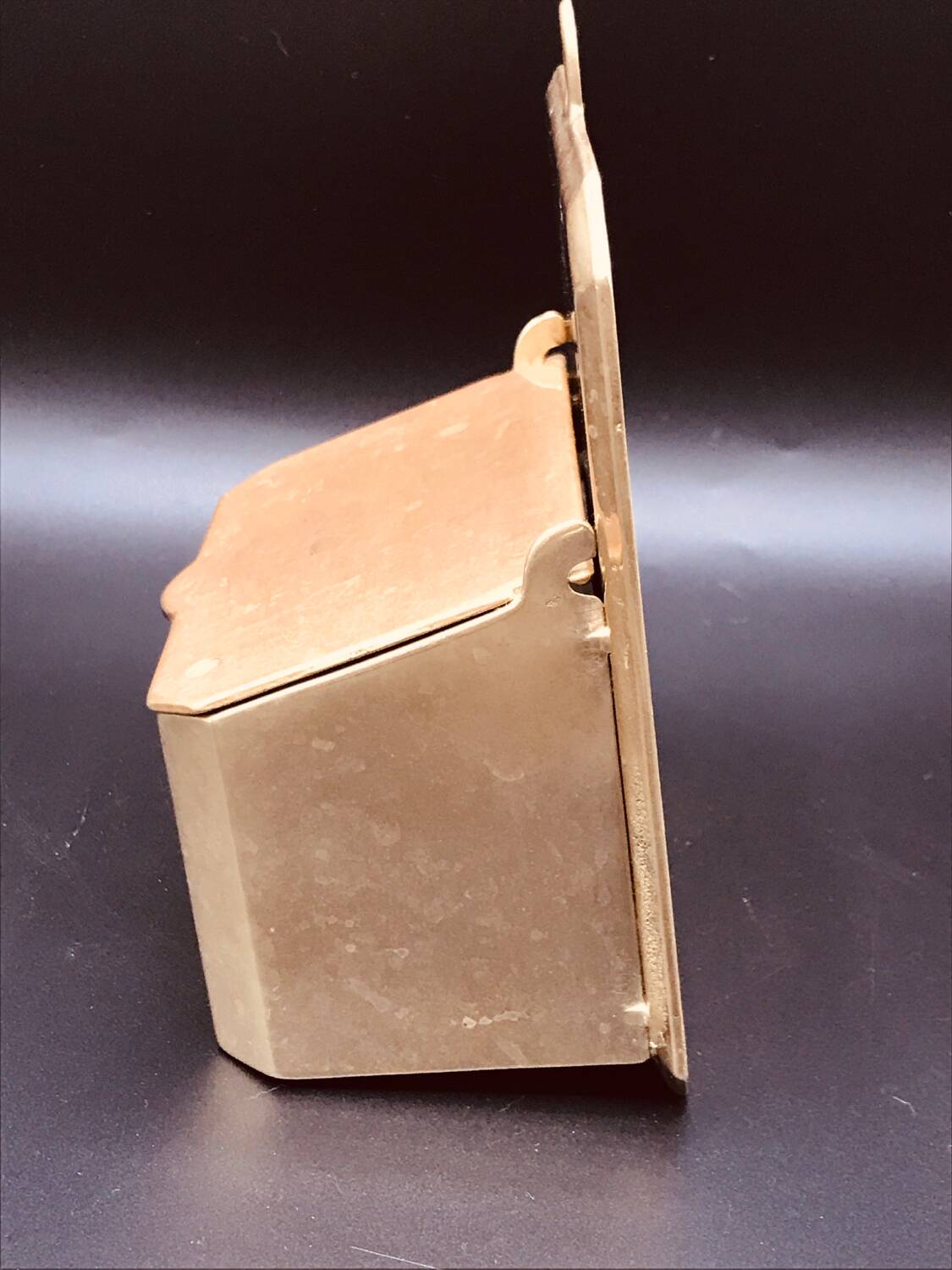 Brass salt box