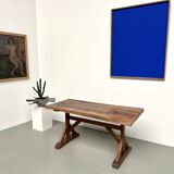 19th century brutalist oak table