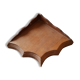 Wooden wall corner shelf