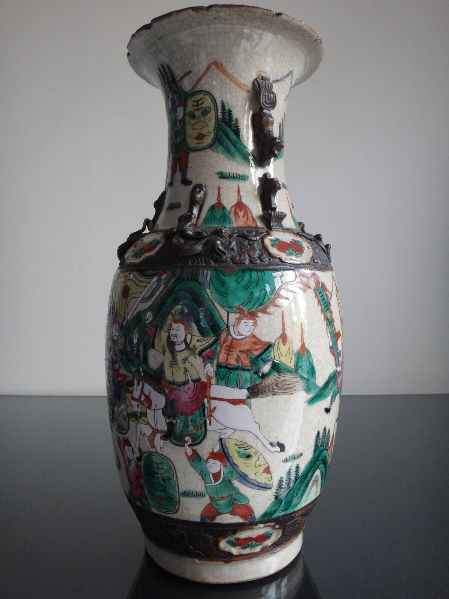 Vase Nanjing China 45cm porcelain XIX