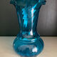 Vase en cristal bleu Georges Sand XIXeme siècle