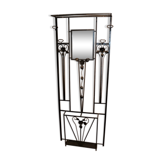 Wrought iron coat rack