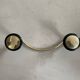 Old double golden coat hook