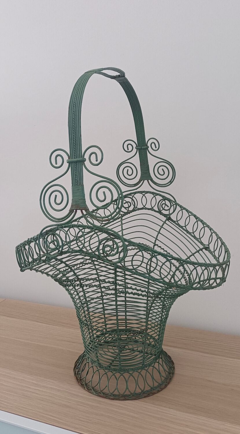 Wrought iron basket